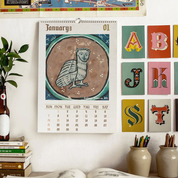 Lisslune | Medieval Owl Calendar