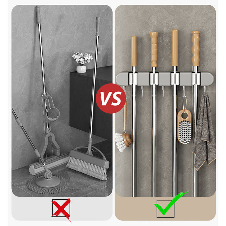 Lisslune | Multifunctional Mop Holder with Hooks