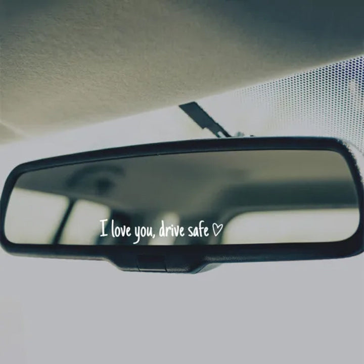 Lisslune | I love you Drive safe Mirror sticker