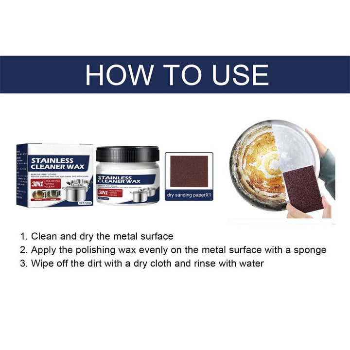Lisslune | Magic Nano Stainless Steel Cleaning Paste Wax