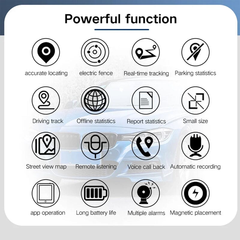 Lisslune | GPS Tracker Strong Magnetic Car Vehicle Tracking