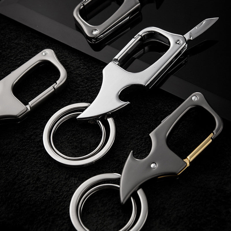 Lisslune | Multifunctional Bottle Opener with Pendant and Metal Double Ring Keychain