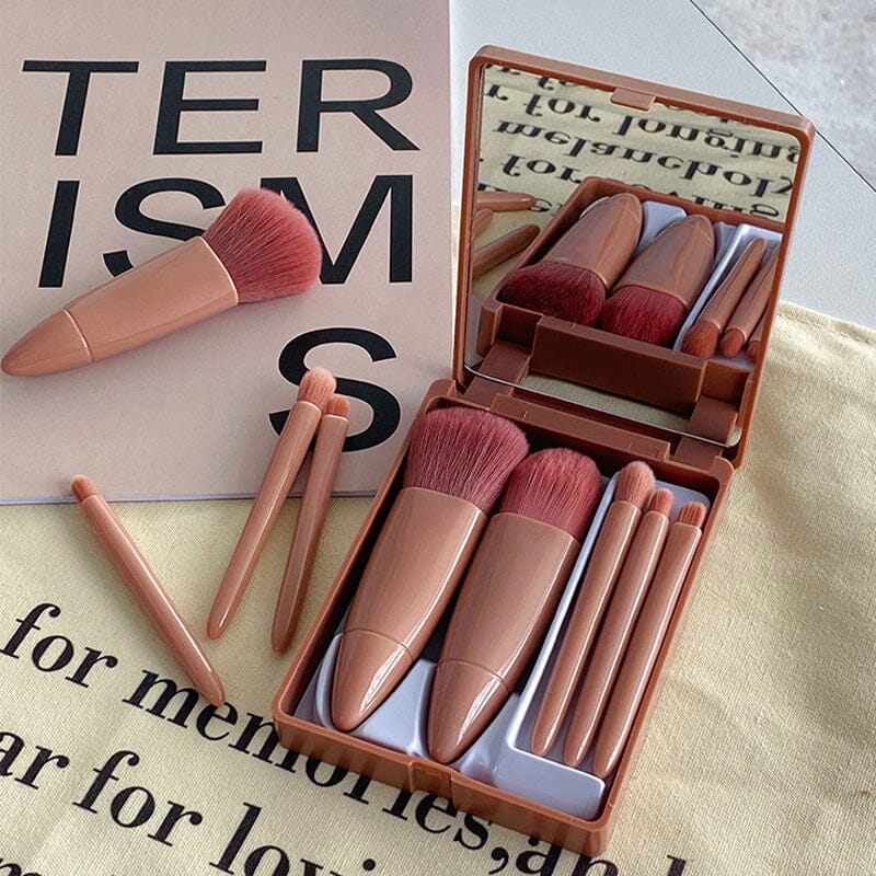 Lisslune | Portable Makeup Brush with Mirror