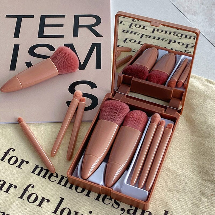 Lisslune | Portable Makeup Brush with Mirror