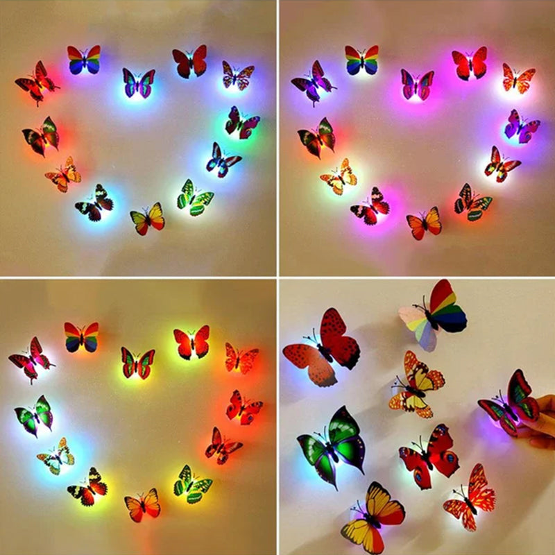 Lisslune | LumiWings - 3D colorful LED butterfly night lights