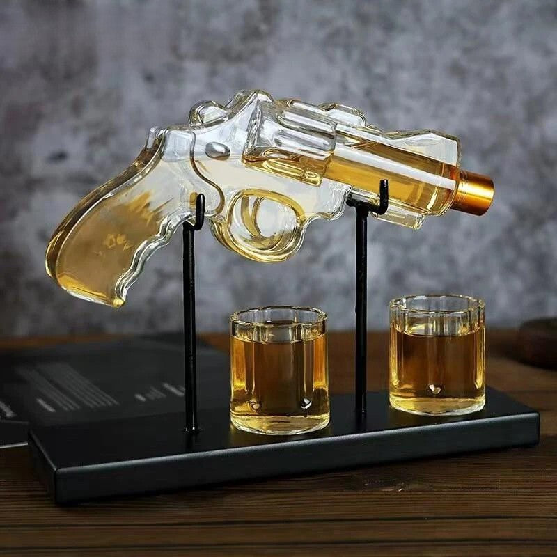 Lisslune | Unique Revolver Liquor Decanter Set