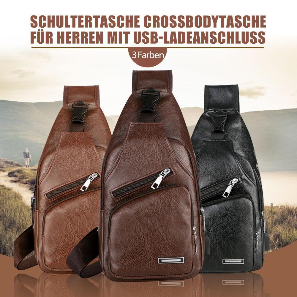 Lisslune | Shoulder bag Crossbody bag for men with USB charging port