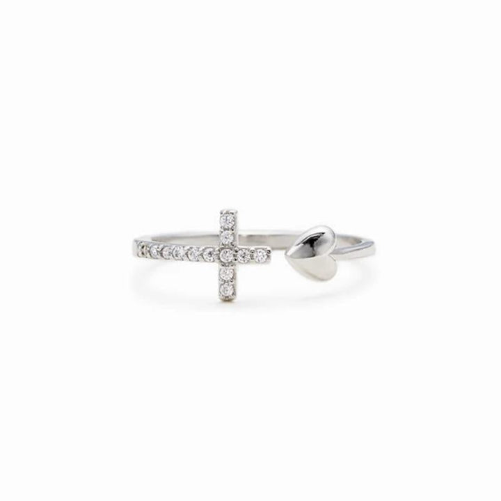 Lisslune | Love S925 Sterling Silver Cross Ring