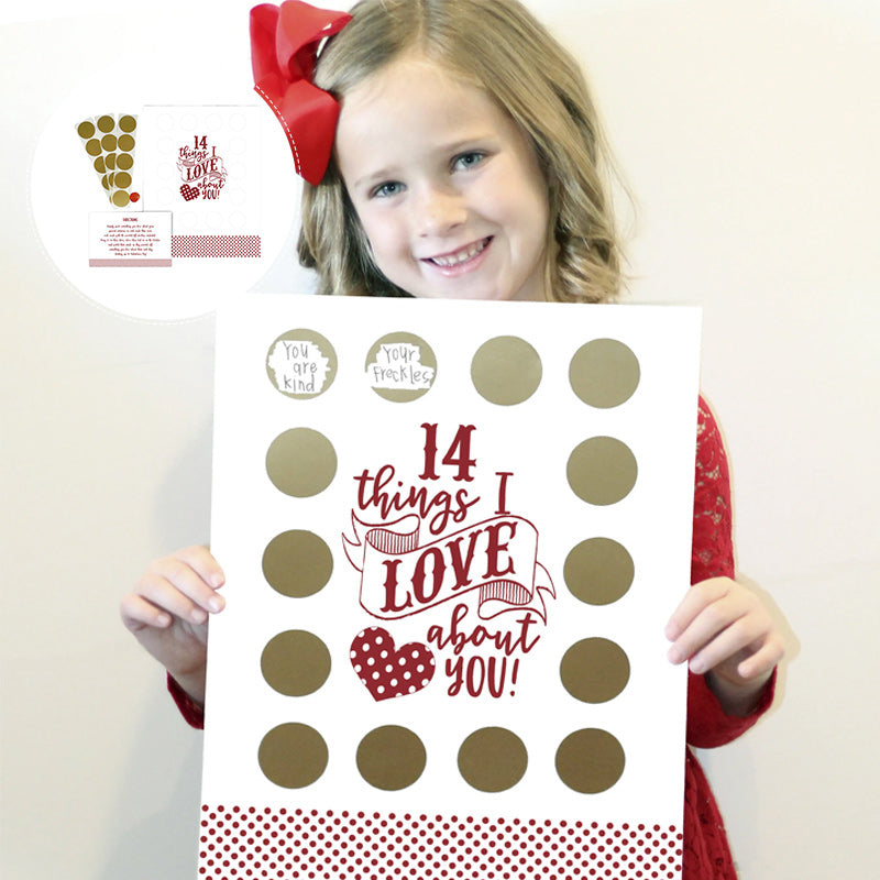 Lisslune | Valentine's Scratching Advent "14 Things I Love About You!"
