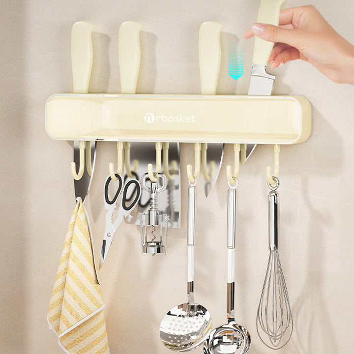 Lisslune | Multifunctional Wall Mounted Knife Storage Shelf