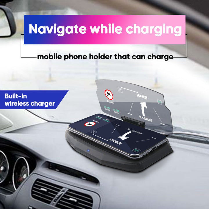 Lisslune | HUD navigation projector with wireless charging function