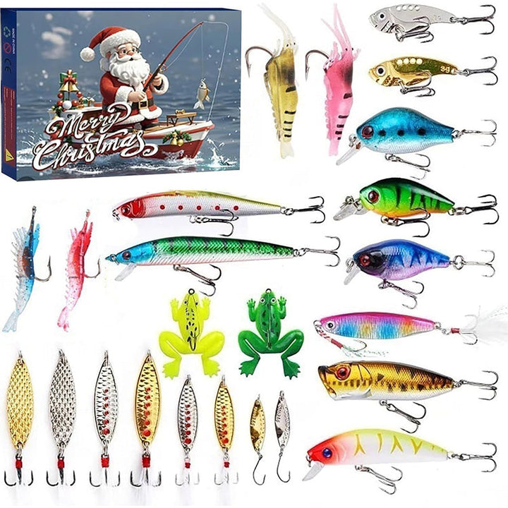 Lisslune | Pre-sale>>24 Days Christmas Countdown Fishing Rod Set