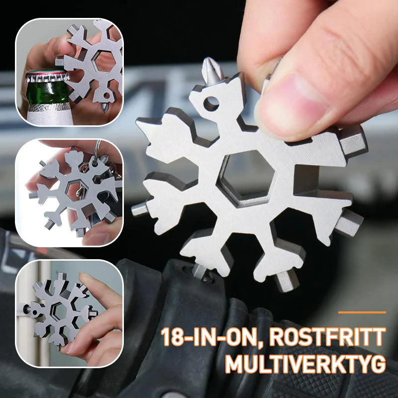 Lisslune | Snowflake | 18-in-1 Multitool