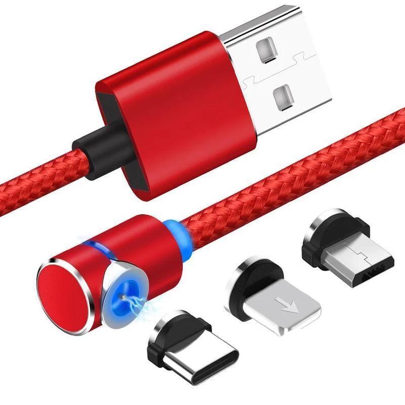 Lisslune | Bequee 3 in 1 magnetic charging cable for Lightning, Micro and Type C, 2m