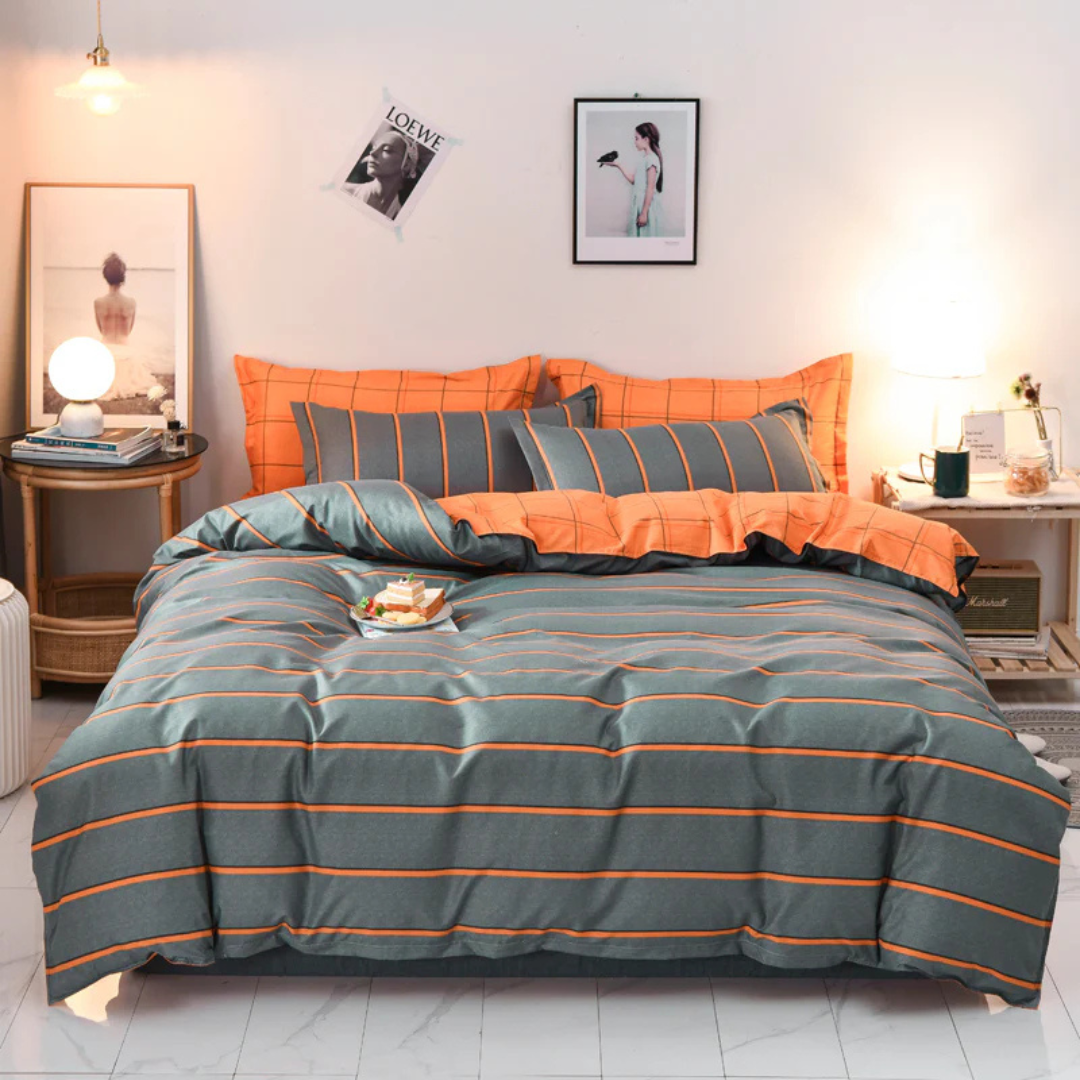 Lisslune | Tova – Luxury Modern Duvet Cover Set with Pillowcases