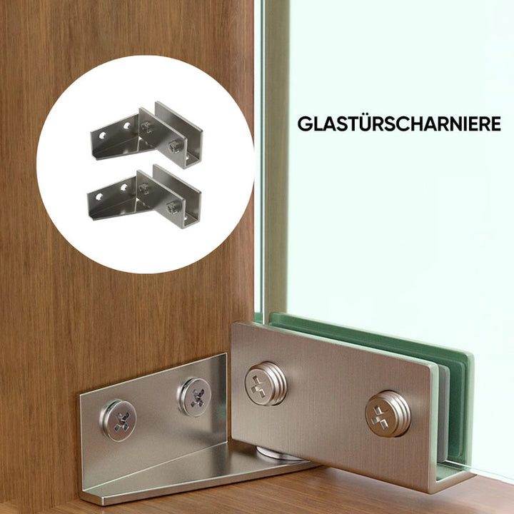 Lisslune | L-shaped rotating glass hinge
