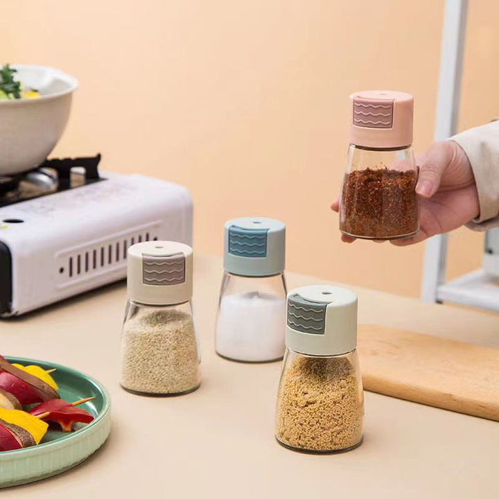 Lisslune | Salt and Pepper Shaker Precise Quantitative Press Type