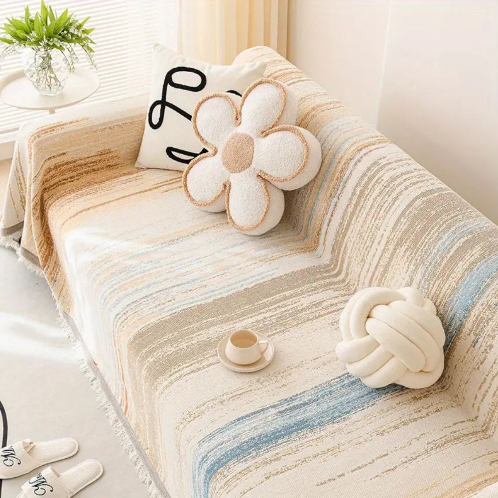 Lisslune | Serene Stripes Sofa Cover