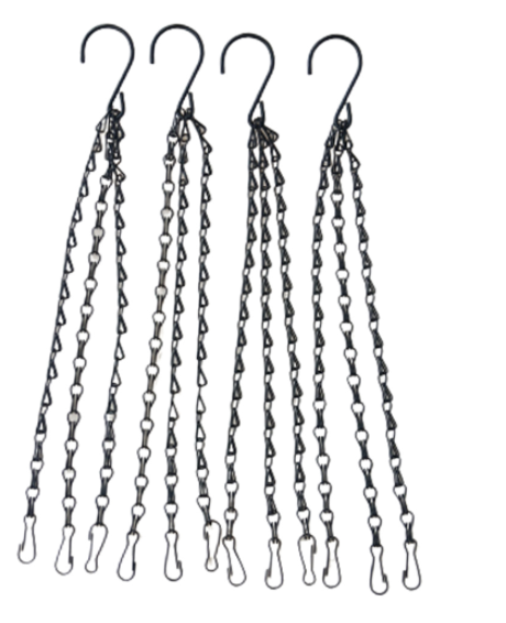 Lisslune | Stable Plant Hangers with Chains – Robust Suspension for Flower Pots and Garden Plants