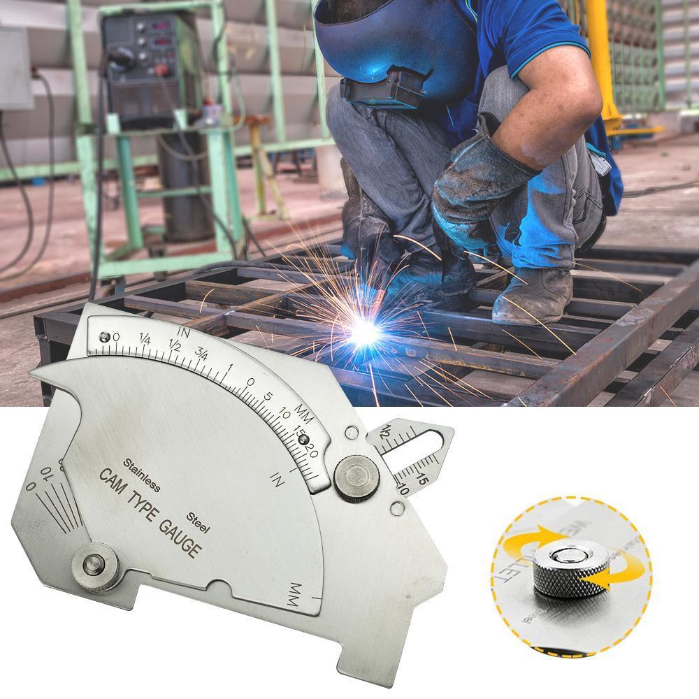 Lisslune | Welding Inspection Ruler, Welding Gauge with Curved Disc