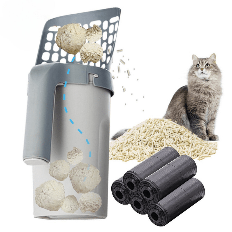 Lisslune | EASYSCOOP – Cat scoop with integrated collection container for odor-free cleaning