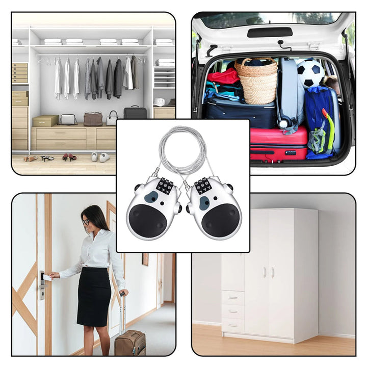 Lisslune | Portable theft-proof telescopic wire lock
