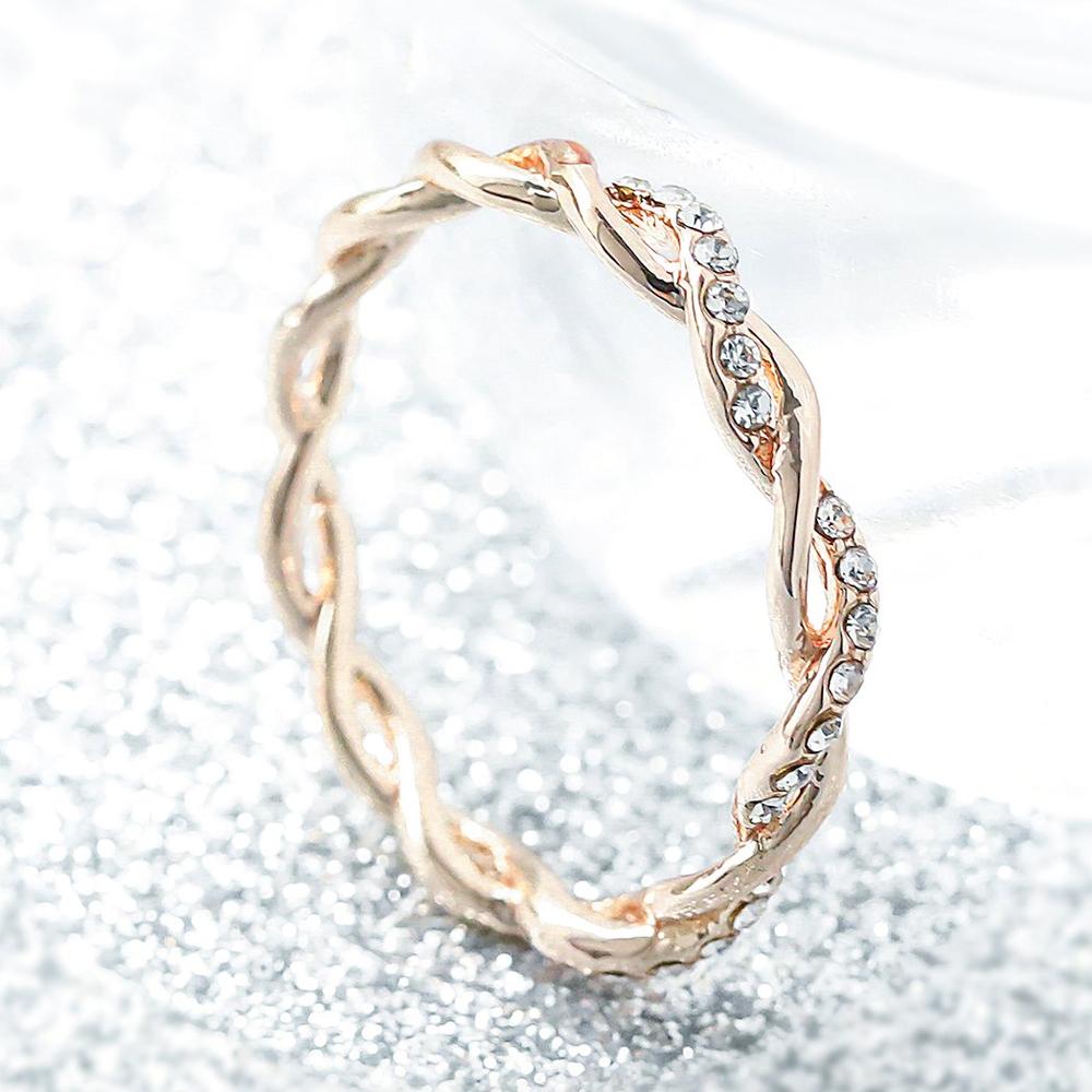 Lisslune | Twisted Ring, Twist Ring, Diamond Ring