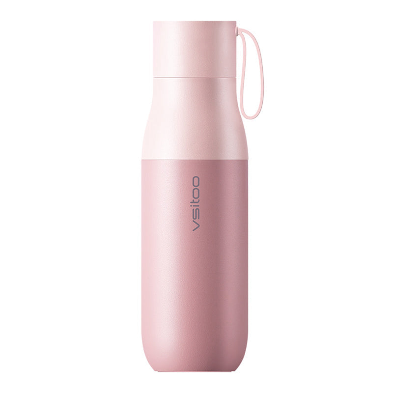 Lisslune | 450ml Smart Water Bottle, with 24-hour Insulation, Temperature Display, Water Quality Detection and Magnetic Charging, for Home, Office, Sports & Travel