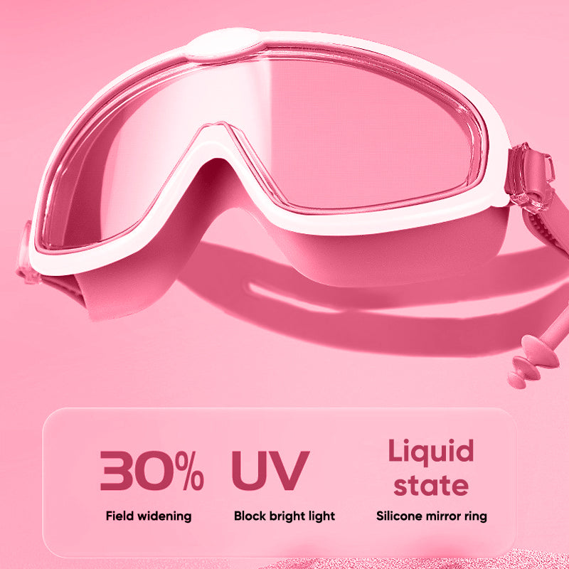 Lisslune | HD large frame waterproof and anti-fog swim goggles