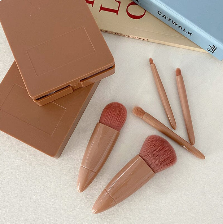 Lisslune | Portable Makeup Brush with Mirror