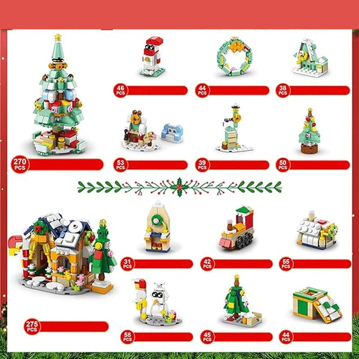 Lisslune | Christmas Advent Calendar Surprise Block Set