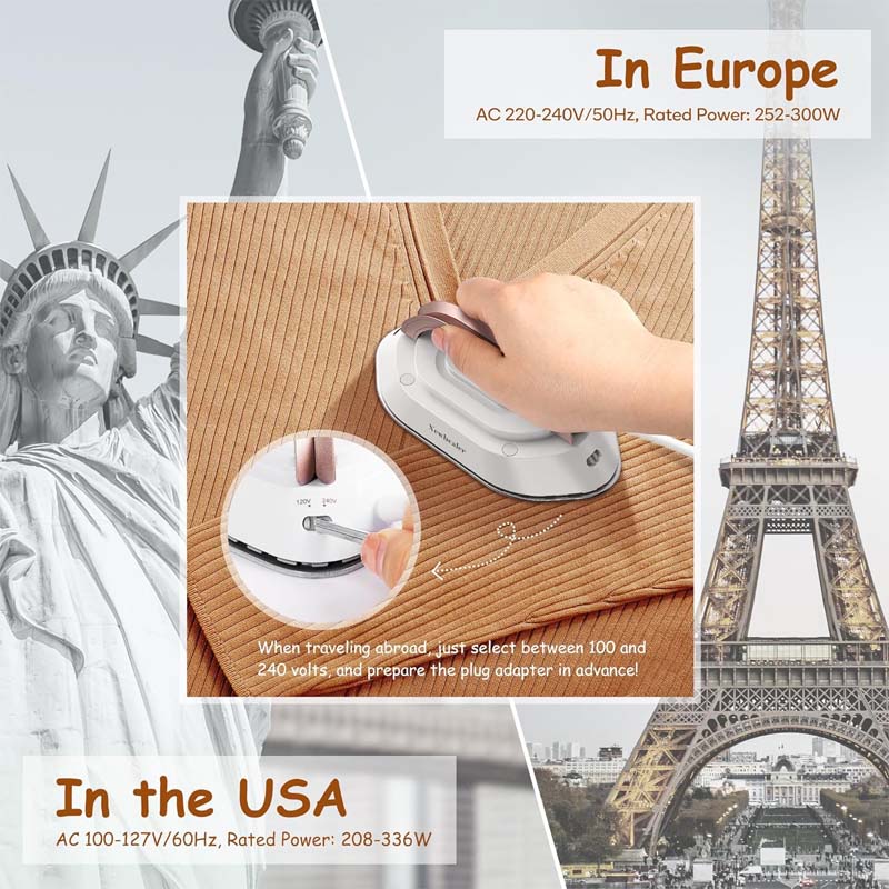 Lisslune | Travel Iron with Dual Voltage