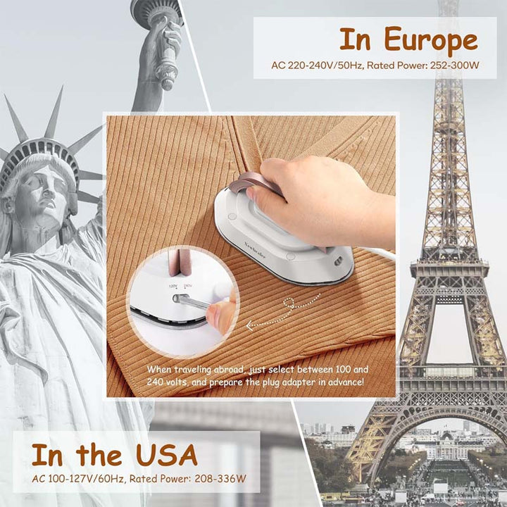 Lisslune | Travel Iron with Dual Voltage