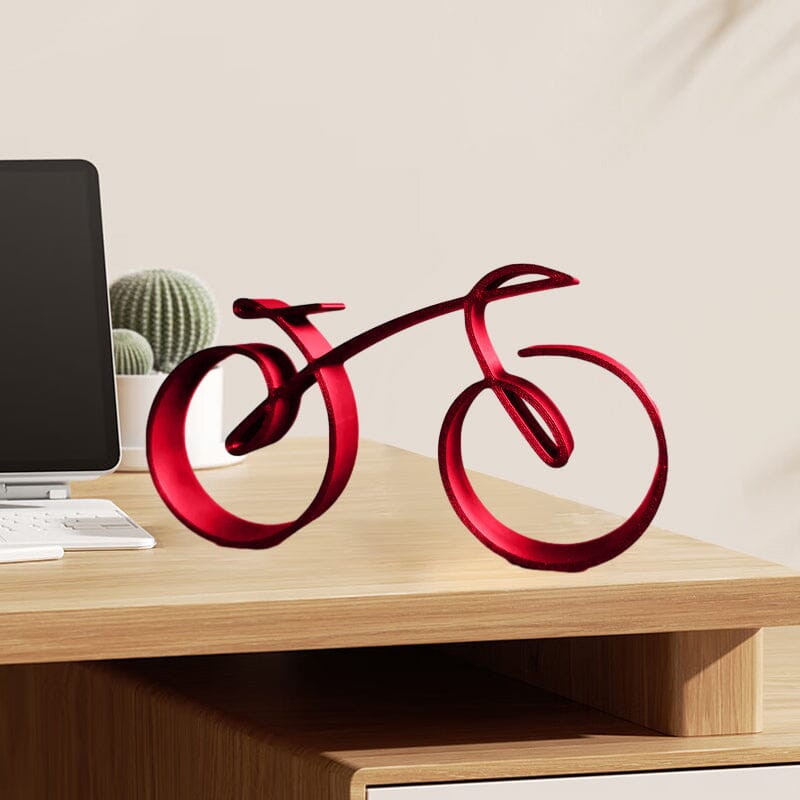 Lisslune | Minimalistic Bicycle Sculpture Wire Mesh Style