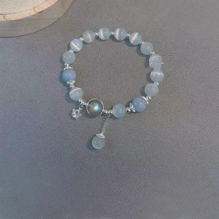 Lisslune | Artificial Cat's Eye Crystal Butterfly Bracelet