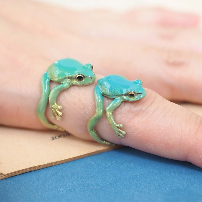 Lisslune | Latest-tree Frog Ring Earrings