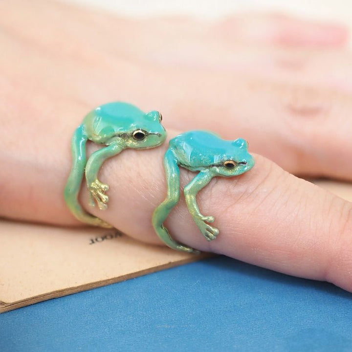 Lisslune | Latest-tree Frog Ring Earrings