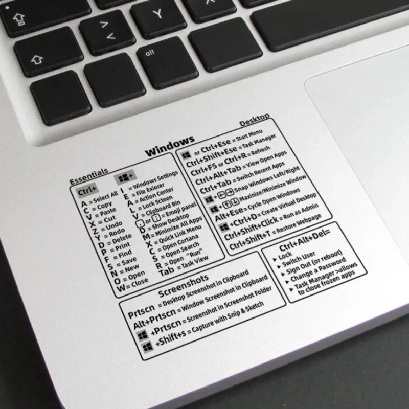 Lisslune | Keyboard Shortcut Stickers