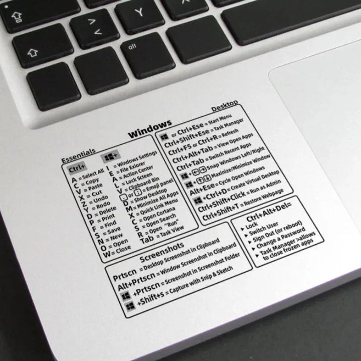 Lisslune | Keyboard Shortcut Stickers