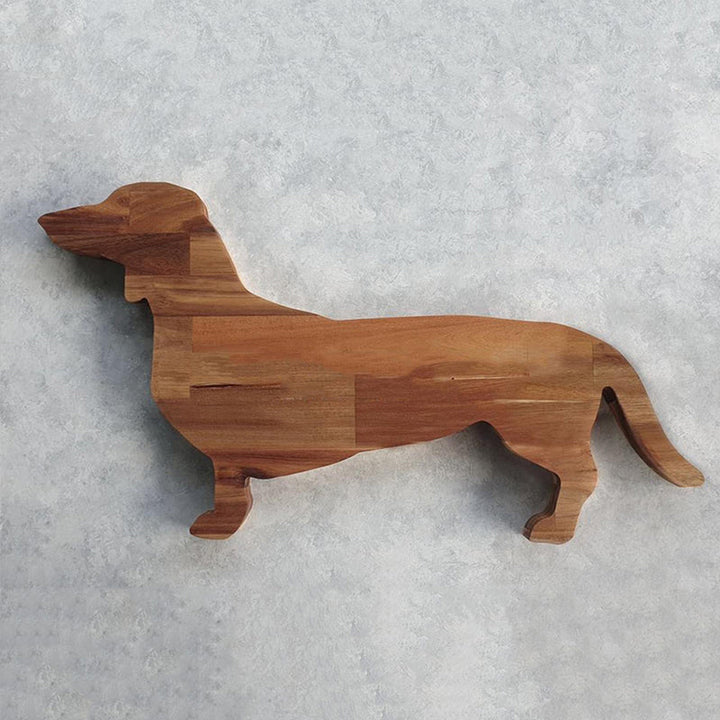 Lisslune | Wooden Dachshund Dinner Plate