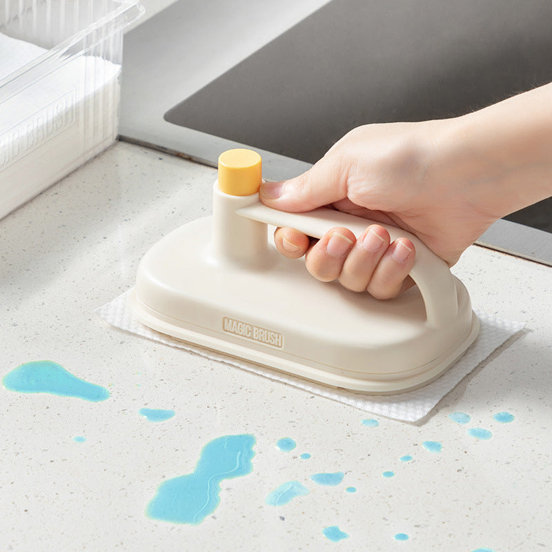 Lisslune | Kitchen cleaning brush & interchangeable disposable magic cloth