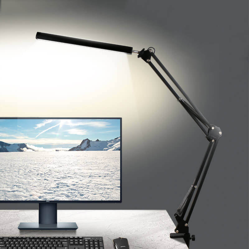 Lisslune | LED Foldable Long Arm Clip Eye Protection USB Reading Table Lamp