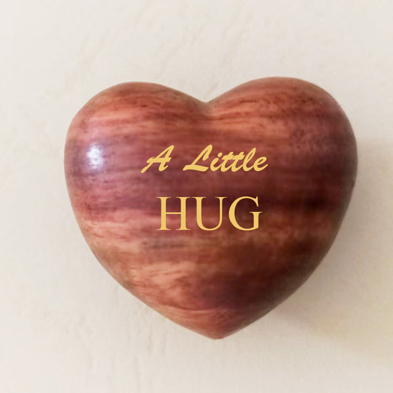 Lisslune | Small Pocket Hug Wooden Heart Token