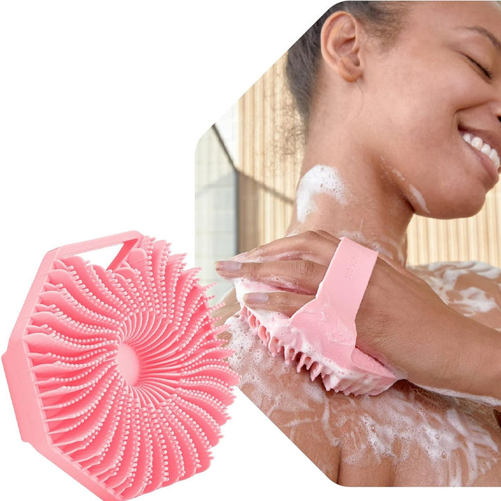 Lisslune | HexaScrub - Modern Silicone Body Scrubber