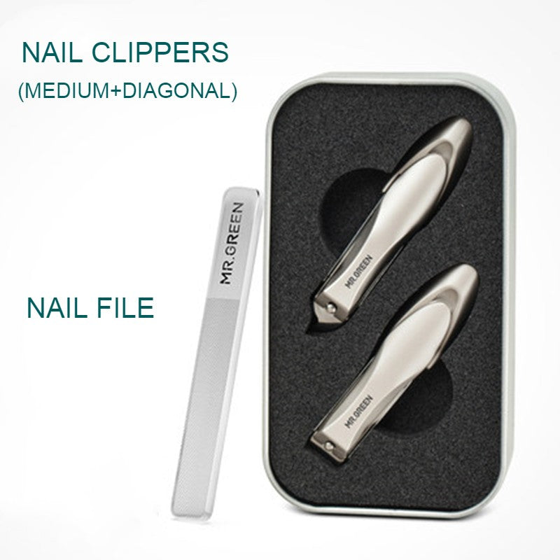 Lisslune | Nail Clipper Set, with 2 Nail Clippers & 1 Nail FileÔºåfor Both Your Fingers & Toes