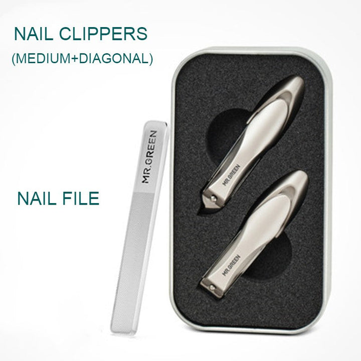 Lisslune | Nail Clipper Set, with 2 Nail Clippers & 1 Nail FileÔºåfor Both Your Fingers & Toes