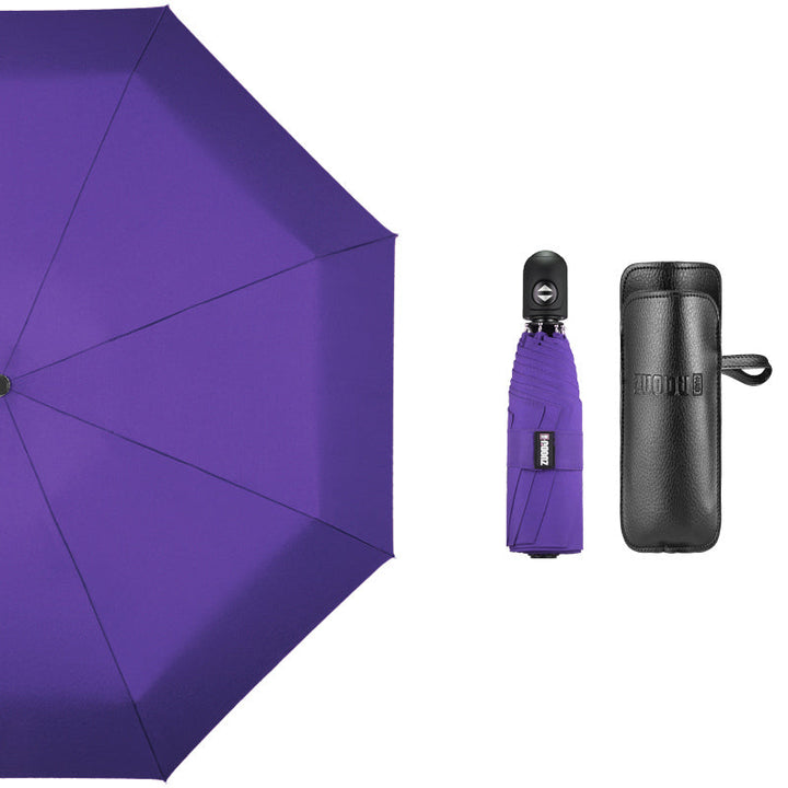 Lisslune | Super Portable Auto Open/Close Windproof Umbrella with 12 Ribs, 5-Fold & Ergonomic Handle