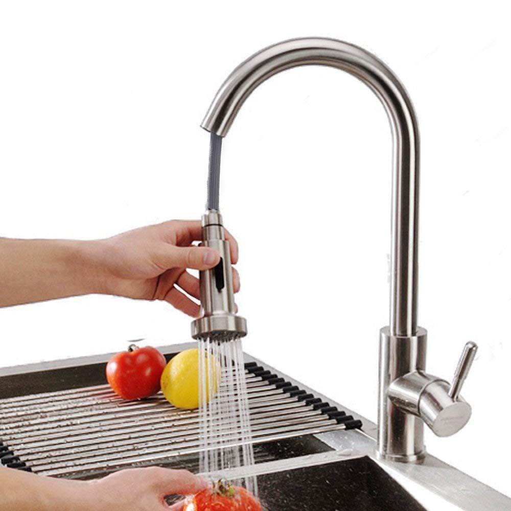 Lisslune | 2 spray types kitchen faucet with pull-out spray mixer kitchen