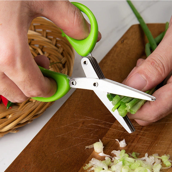 Lisslune | 5 Layers Stainless Steel Multifunctional Kitchen Scissors