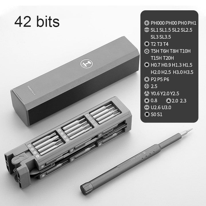 Lisslune | Multi-Function Portable Precision Screwdriver Set with Various Interchangeable Bits, for Building, Deconstructing, and Quick Repairs